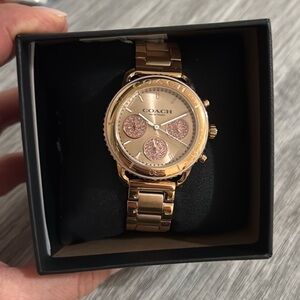 Coach Gold and Pink Watch New